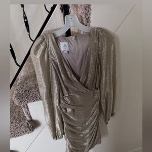 Gold homecoming dress